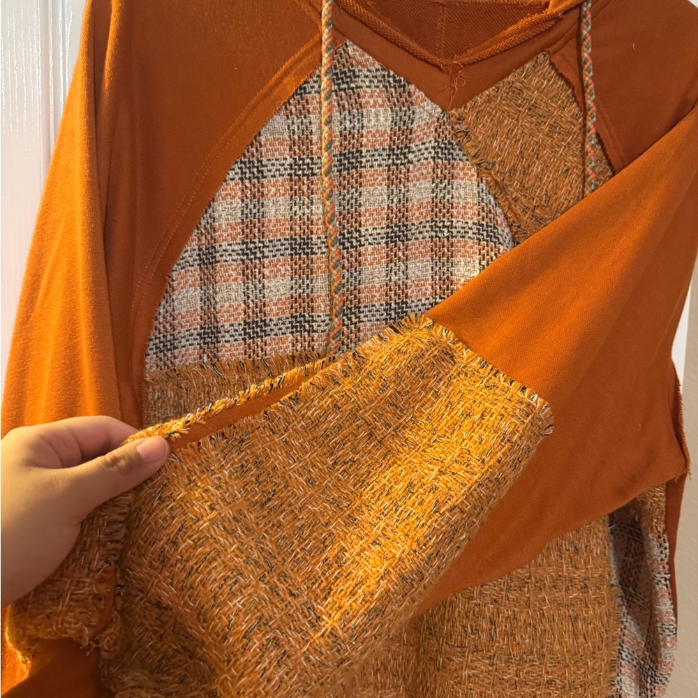 Bibi Orange Patchwork Hoodie - image 4